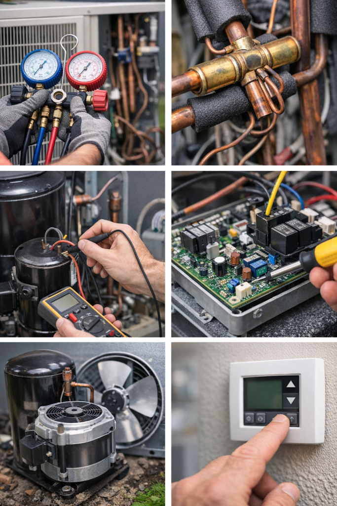 Heat pump cooling repair related services